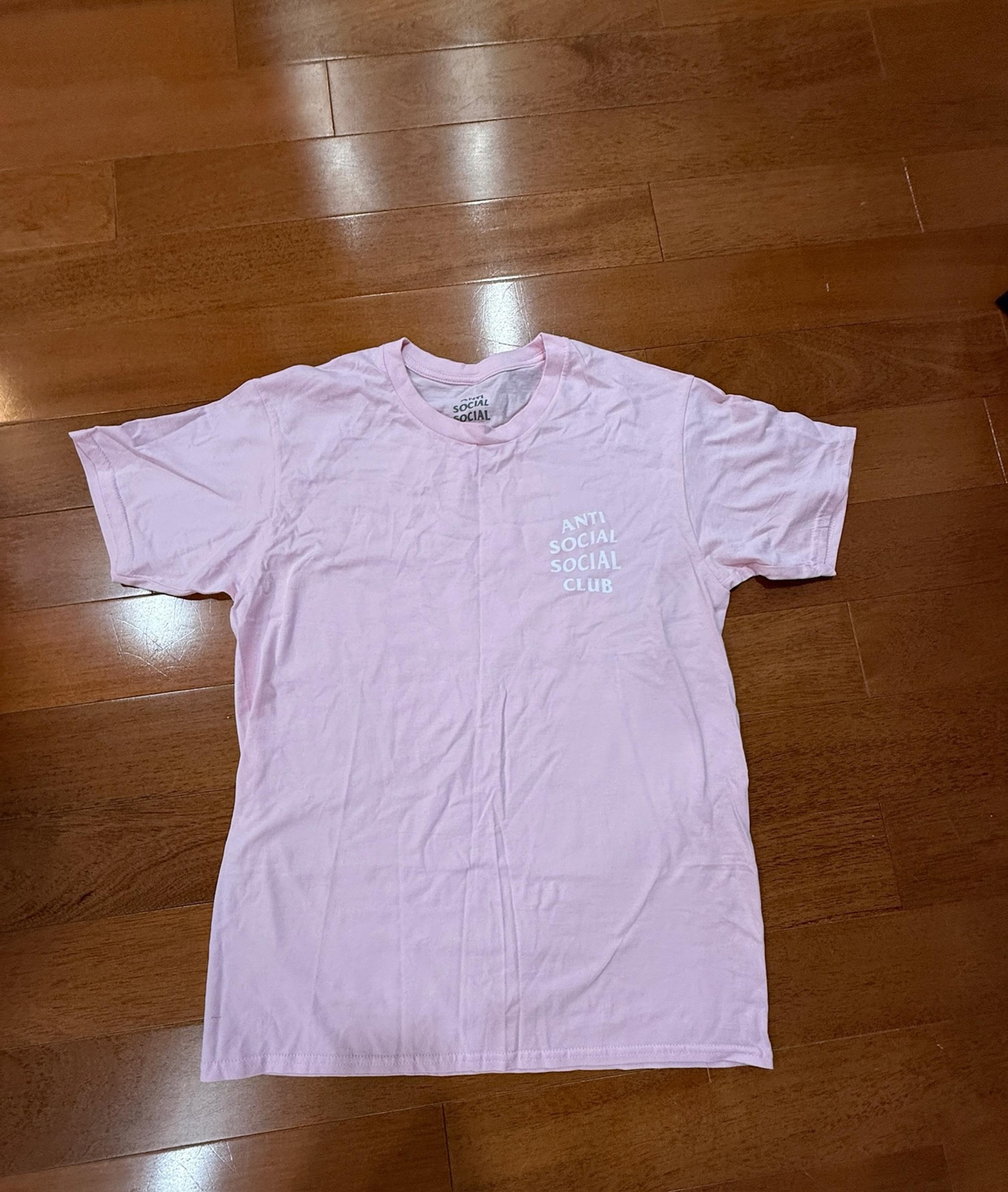 Anti Social Social Club T Shirt Pink Logo 2 Men’s Size Large