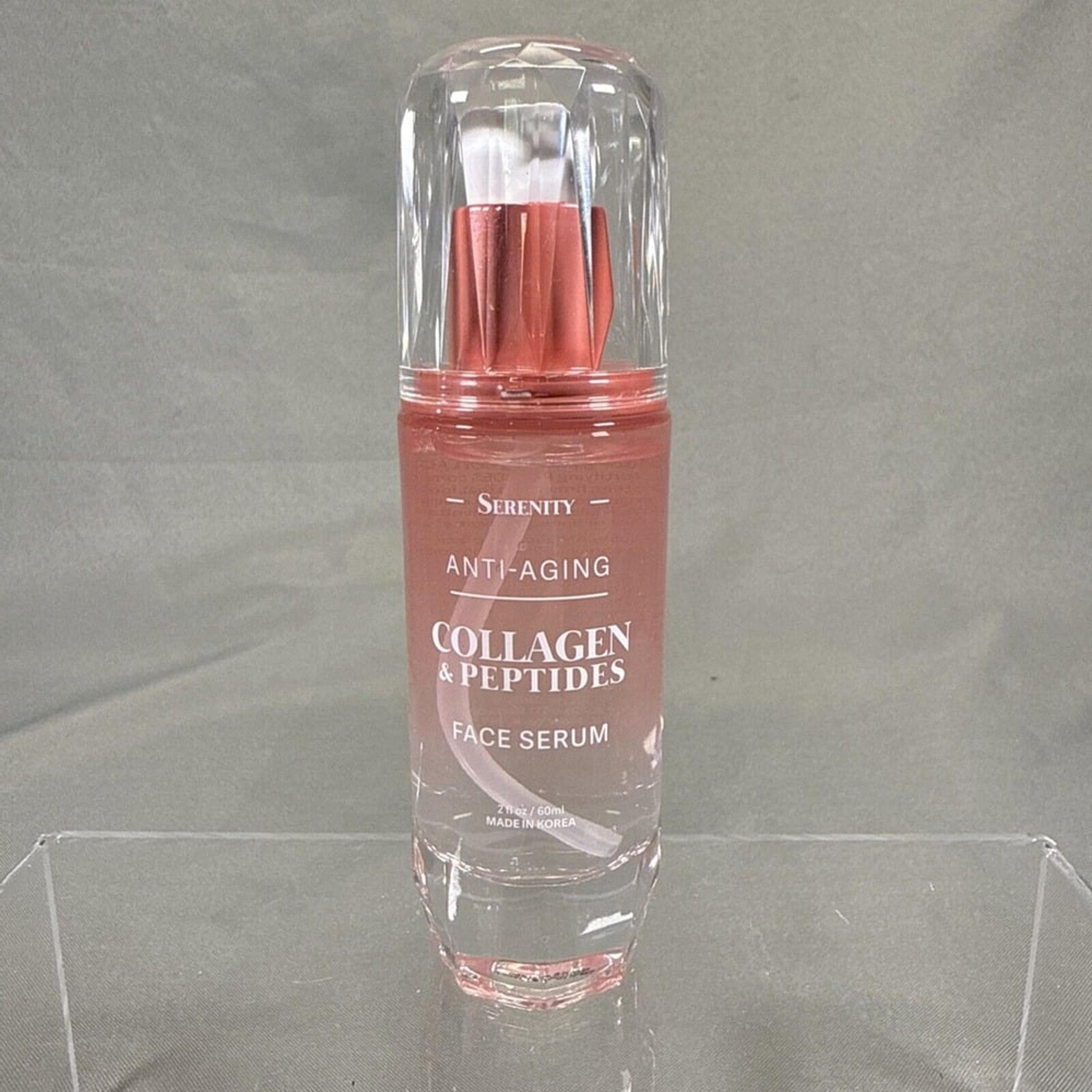 Serenity Collagen & Peptides Anti-Aging Face Serum 2 fl oz Exp 07.18.2027 New