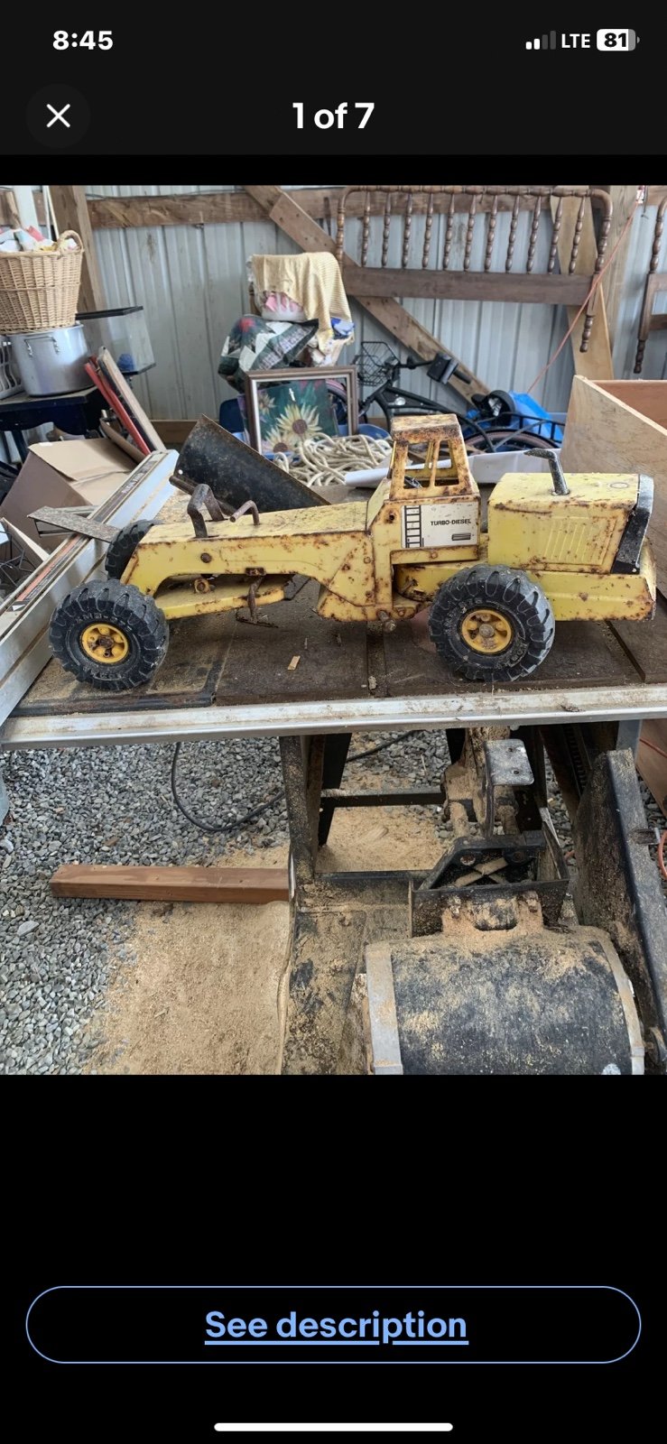 Vintage Tonka road grader