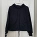 NWT Ziller Charcoal Gray Hooded Wool blend Sweatshirt