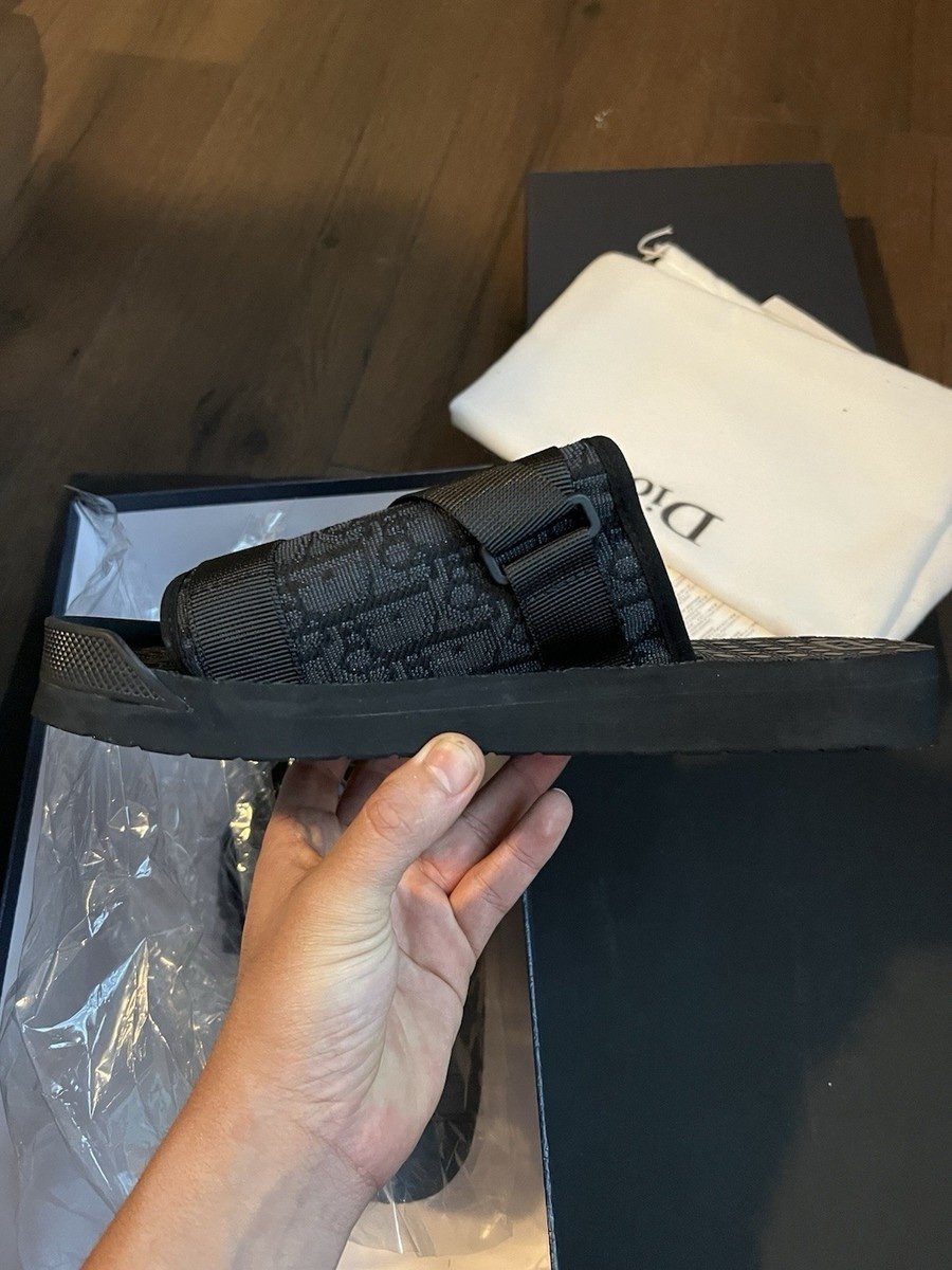 Dior Alpha Slides Black