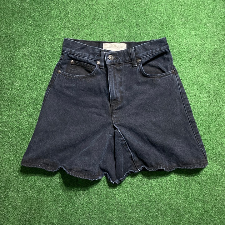 Women’s Proenza Schouler Faux-Short Denim Mini Skirt Black 0