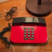 Vintage Windsor T-1000 Red & Black 1980s Button Landline Phone Home Telephone