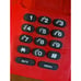 Vintage Windsor T-1000 Red & Black 1980s Button Landline Phone Home Telephone