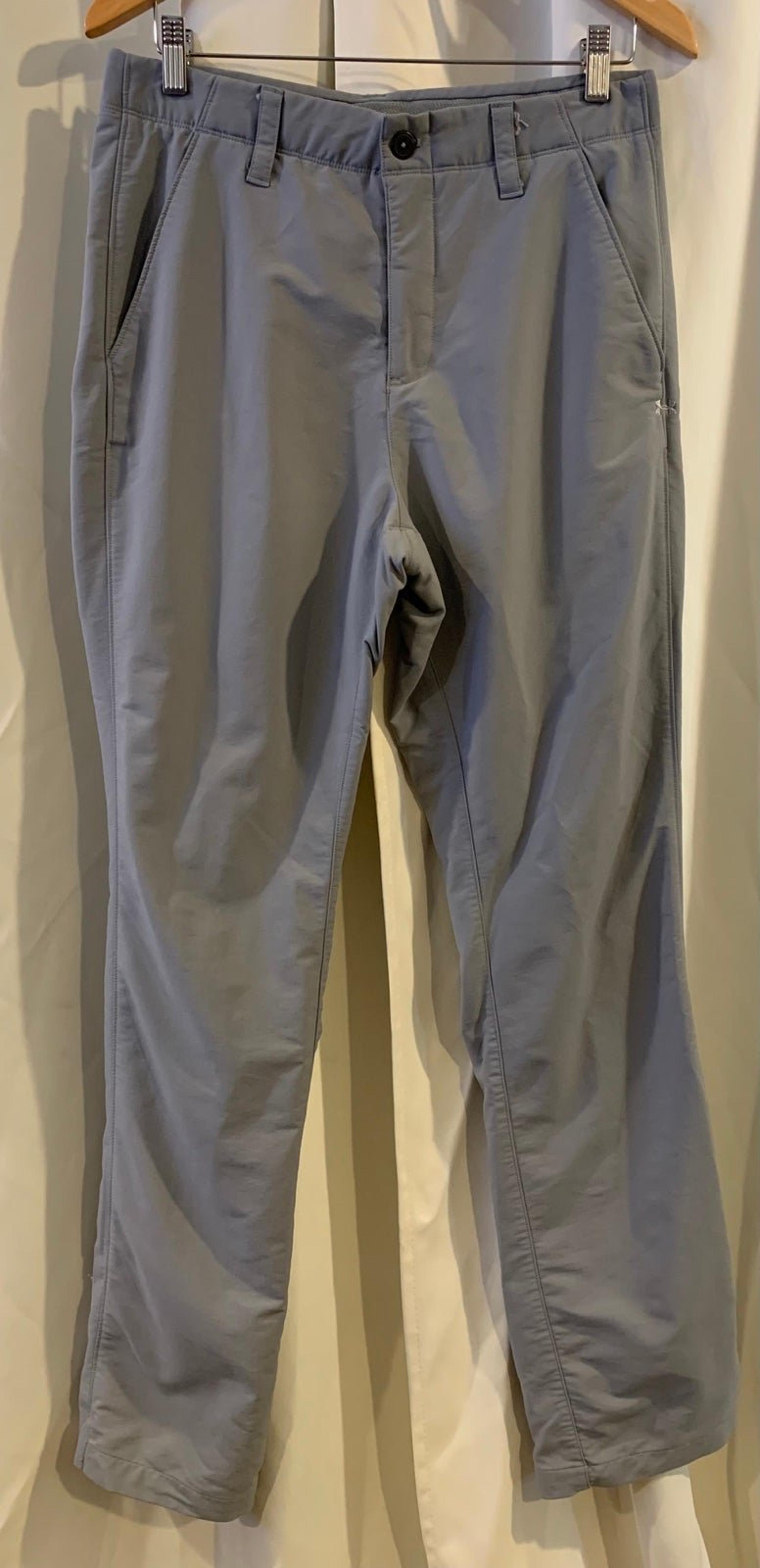Under Armour Golf Pants Mens Size 30X34 Casual Lightweight Stretch Light Grey
