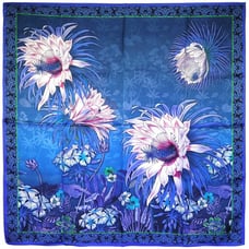 NWT Genuine 100% Mulberry Silk Satin Scarf 33 x33 Large Square Shawl 5608