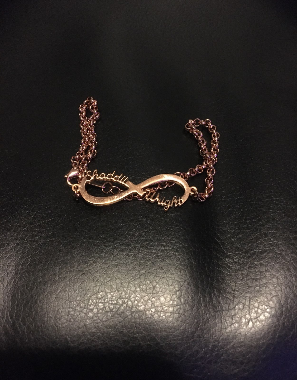 Custom made upcoming singer ankle bracel