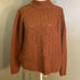Madewell Womens Sweater Cable Knit Chunky Green Pullover Mock Neck Size Small