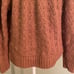 Madewell Womens Sweater Cable Knit Chunky Green Pullover Mock Neck Size Small