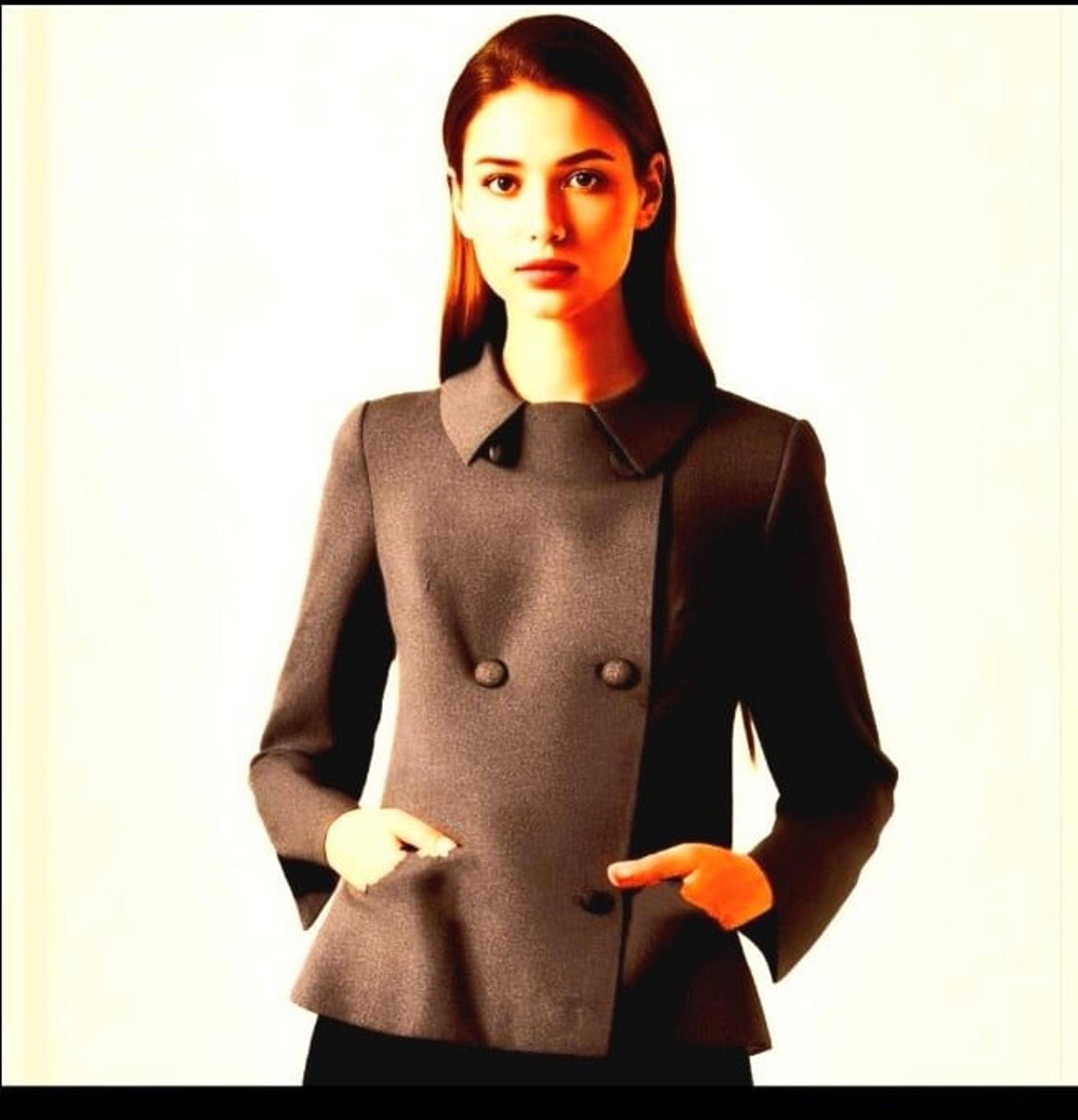 Vintage 1960s Chocolate Brown Skirt Suit