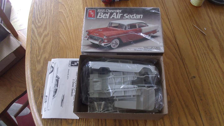 AMT Ertl model kit 1955 Chevrolet Bel Air Sedan car sealed parts