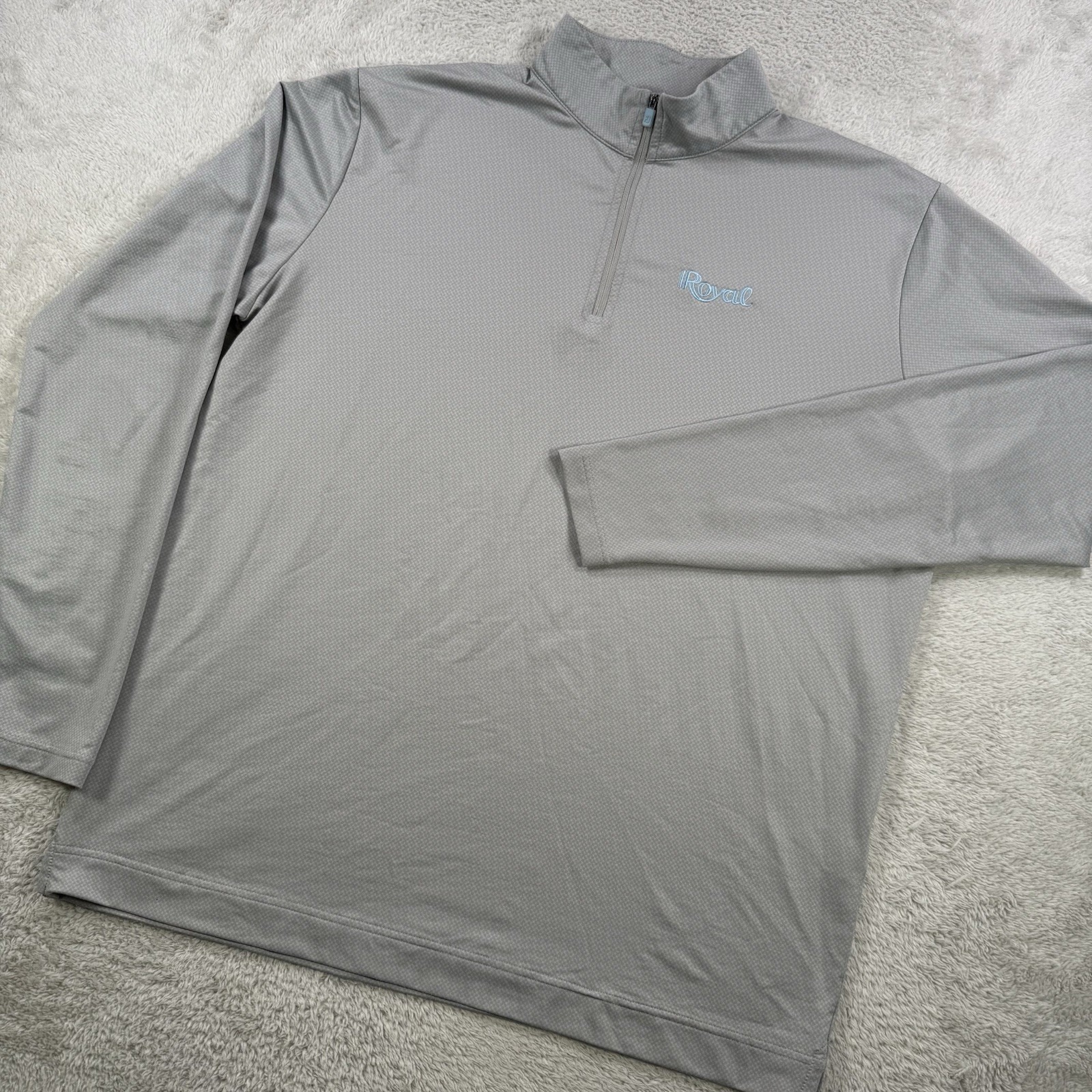 FootJoy Pullover Mens Large Grey 1/4 Zip Performance Stretch Golf Active Outdoor