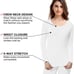 Thermal Underwear Women Ultra-Soft Long Johns Set Base Layer Skiing Winter Warm