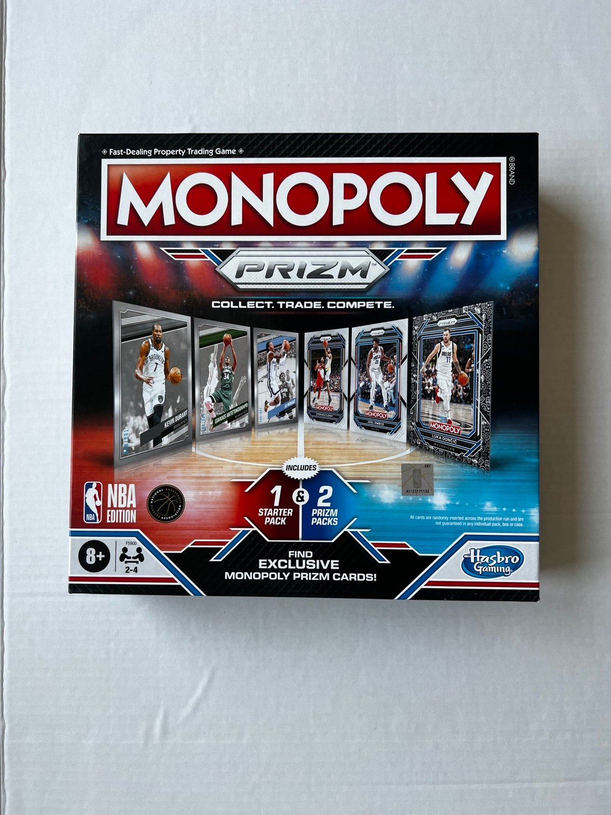 Monopoly PANINI PRIZM NBA Trading Card Edition Board Game. Brand new!