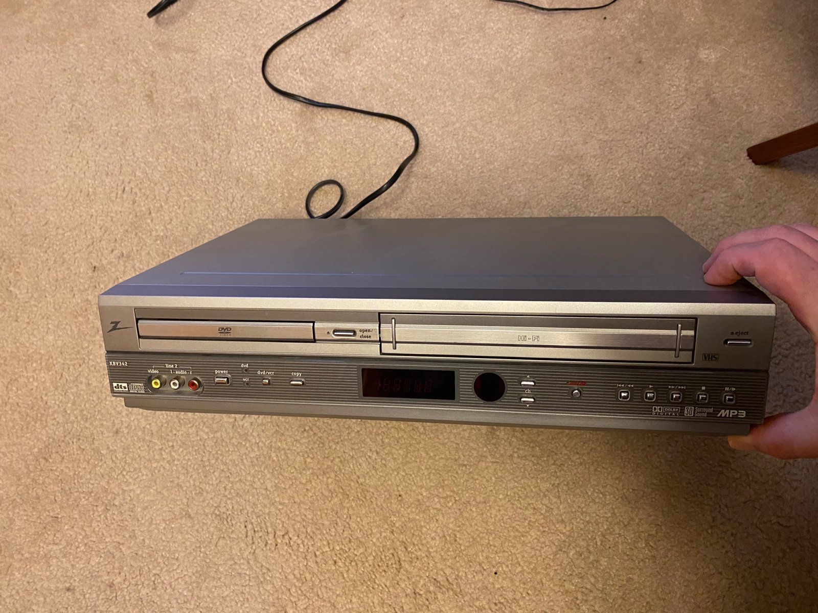 Zenith XVB342 VHS/DVD combo