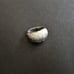 14K White Gold Dome Ring - Alternative Wedding Band - Size 6