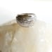 14K White Gold Dome Ring - Alternative Wedding Band - Size 6