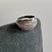 14K White Gold Dome Ring - Alternative Wedding Band - Size 6