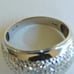 14K White Gold Dome Ring - Alternative Wedding Band - Size 6