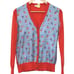 Ann Mashburn Cashmere Floral Cardigan Small