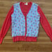 Ann Mashburn Cashmere Floral Cardigan Small