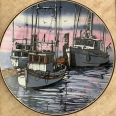 Sunset At Monterey by Scott Kuhnly First Edition Collectors Plate