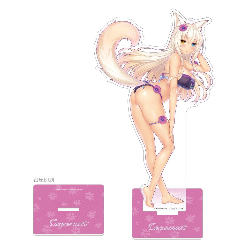 NekoPara Coconut Large Acrylic Stand & Keychain Set