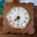 Spartus NIB 70's Wall Clock USA Antique Vintage Works Plastic Wood Green Floral