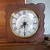 Spartus NIB 70's Wall Clock USA Antique Vintage Works Plastic Wood Green Floral