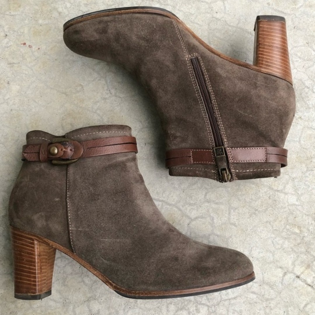 Alberto Fermani Chunky Heel Boots Mercari