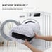 Washable Dog Bed Deluxe Plush Dog Crate Beds Fulffy Grey
