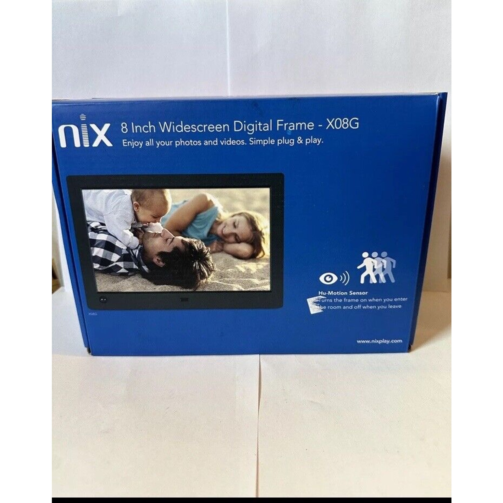 Nix 8 Inch Digital Picture Photo Frame X08G Motion Sensor Photo Video