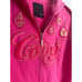Coogi Luxury Pink Gold Hoodie Full Zip Front Medium Embroidered Logo Streetwear