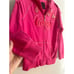 Coogi Luxury Pink Gold Hoodie Full Zip Front Medium Embroidered Logo Streetwear