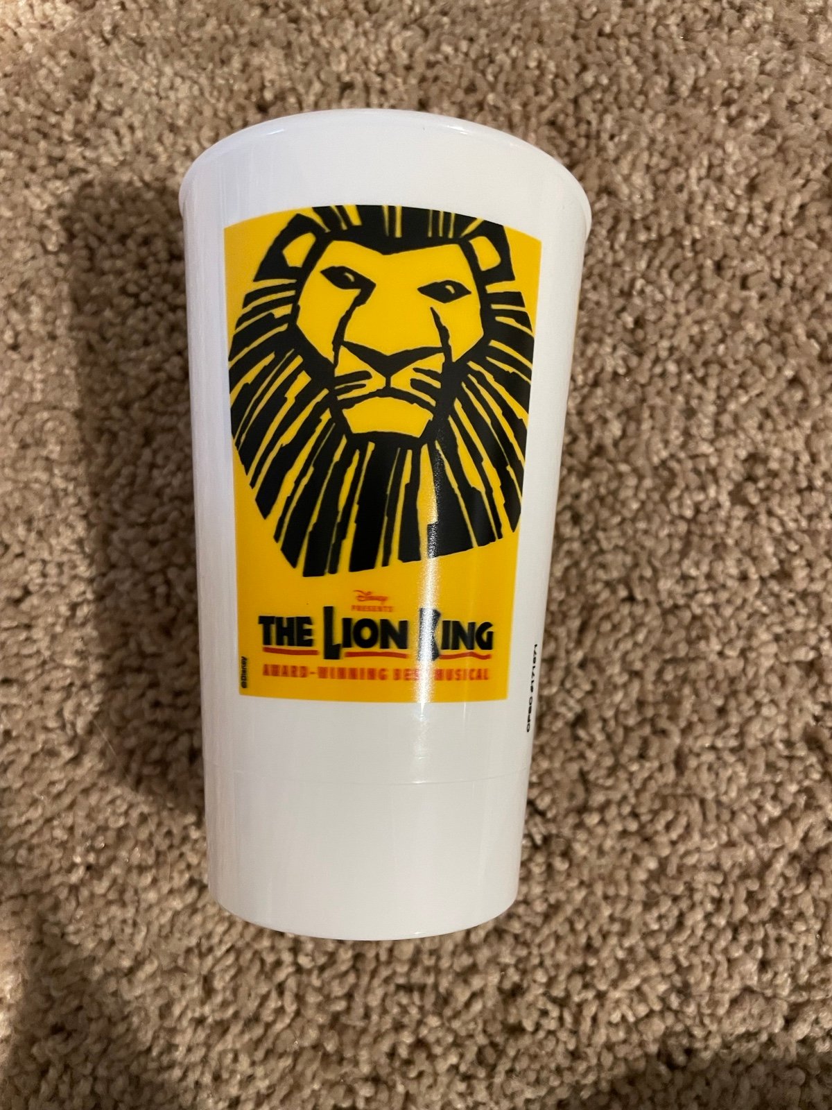 The Lion King Broadway Souvenir Cup