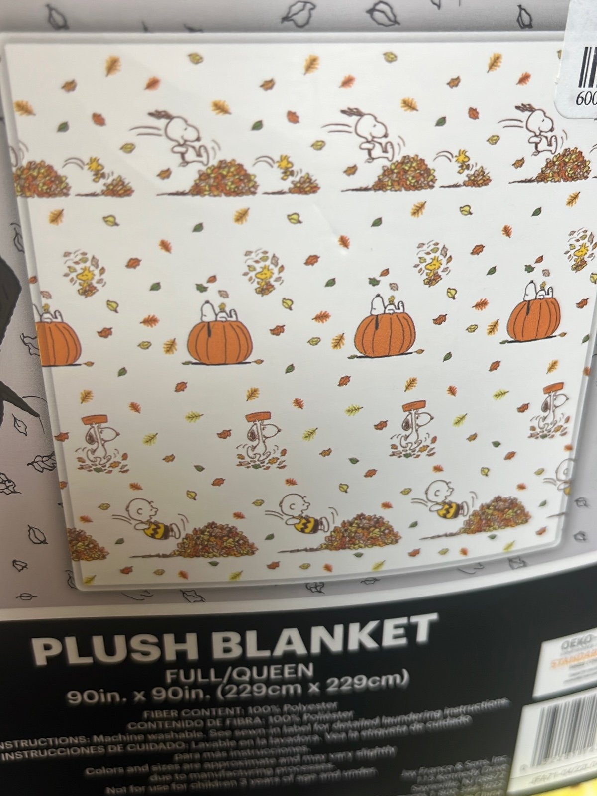 Peanuts Snoopy Fall autumn blanket