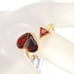 Ruby ring rock Solid stone heart twist new size 7