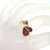 Ruby ring rock Solid stone heart twist new size 7