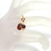 Ruby ring rock Solid stone heart twist new size 7