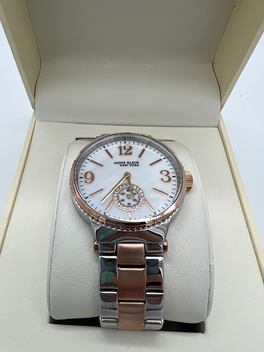 NEW With Tags Anne Klein New York Two-Tone Stainless Steel Ladies Quartz Watch