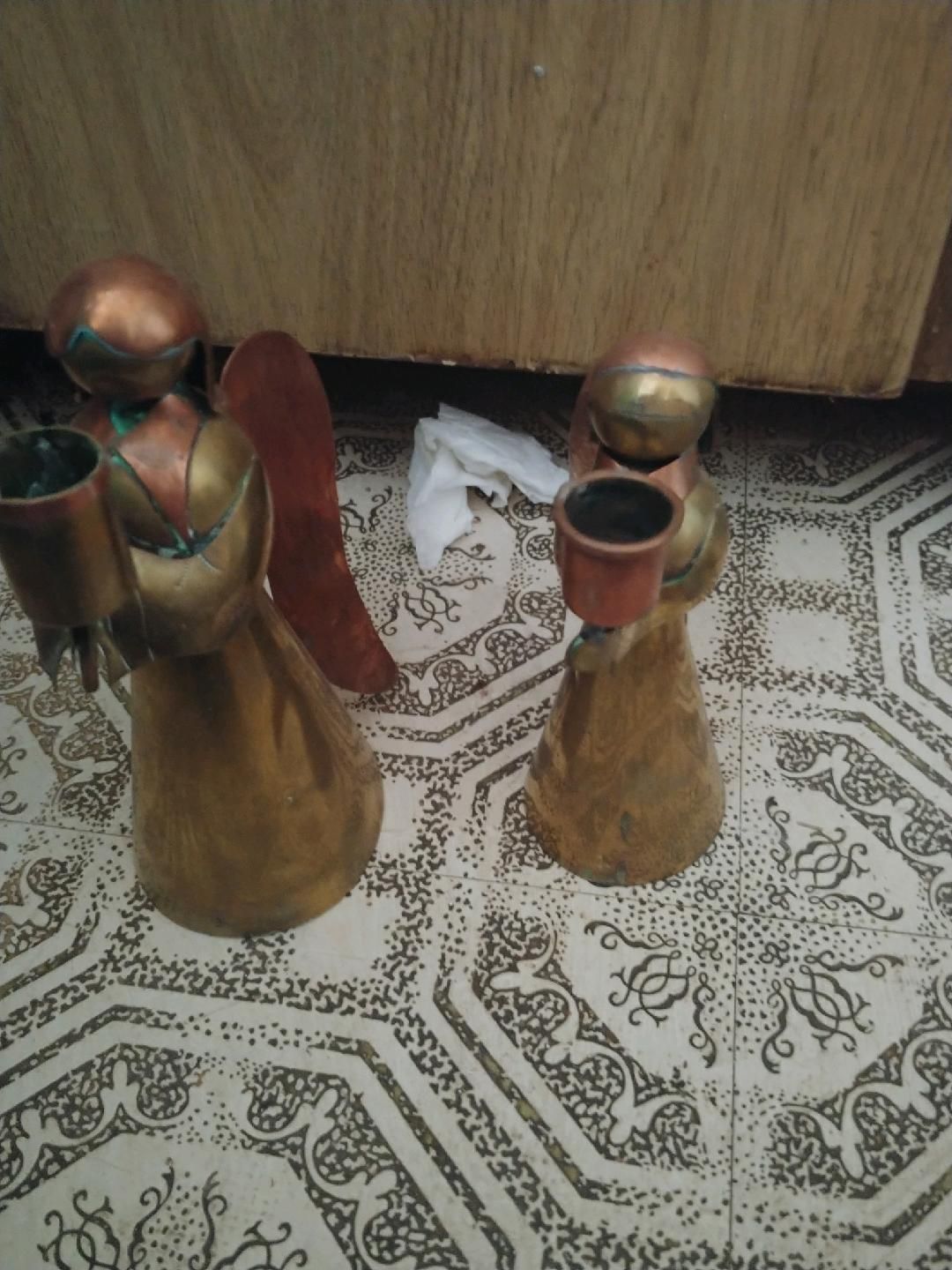 Angel candle holders