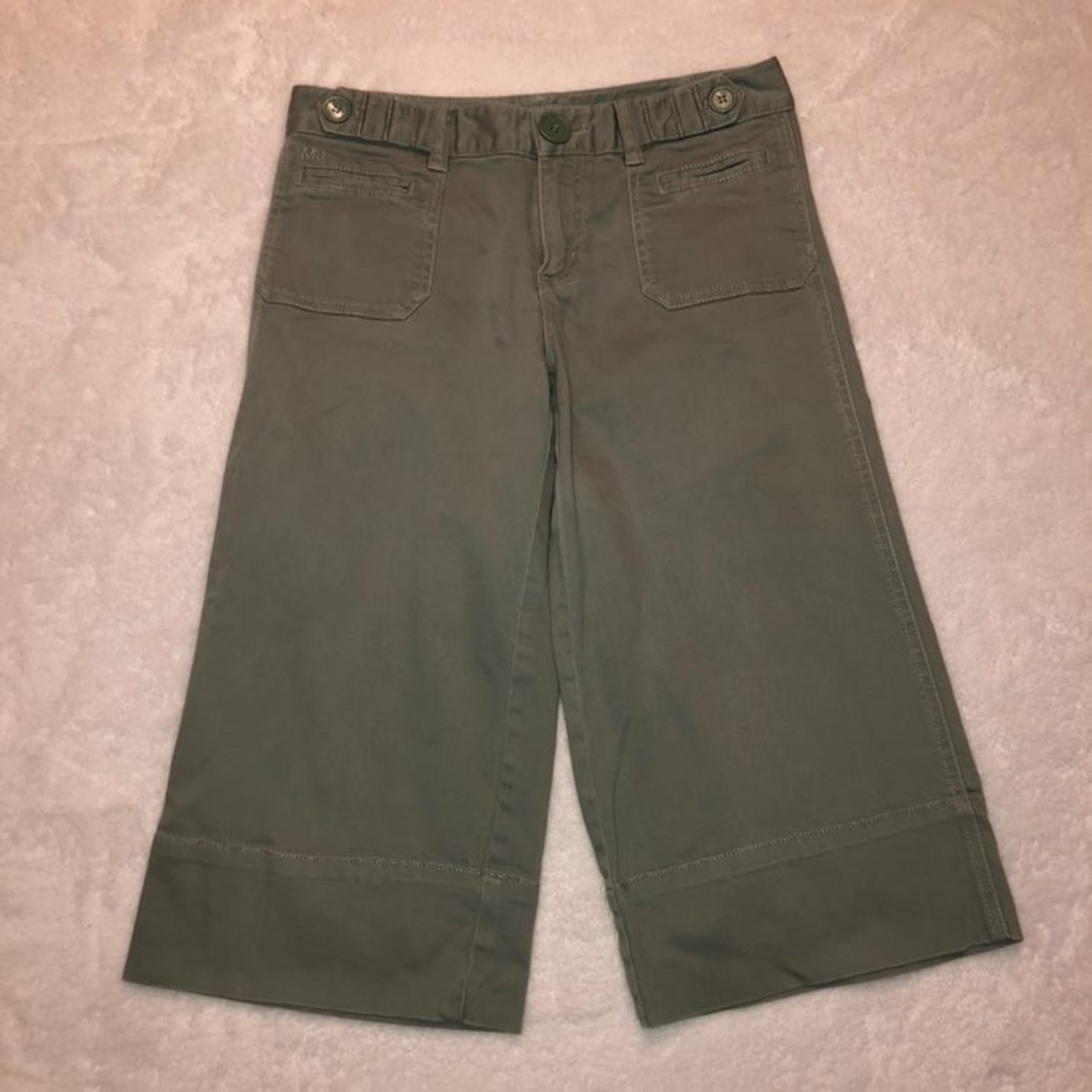 Marc Jacobs green wide leg capris