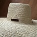 NWT New Will + Bear Rider Bone White Palm Straw Hat Adjustable w/Lanyard. Small