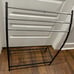 Large Freestanding 3 Hanging Bar Towel Rack with Bottom Shelf, Black