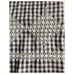 Vintage 1970's Brown And White Gingham and Embroidery Queen Pillowcase Set Of 2