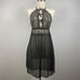 Black Floral Lace See Through Nightdress