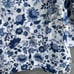 Lauren Ralph Lauren 100% Cotton Blue White Floral Button Down Blouse Shirt Sz 1X