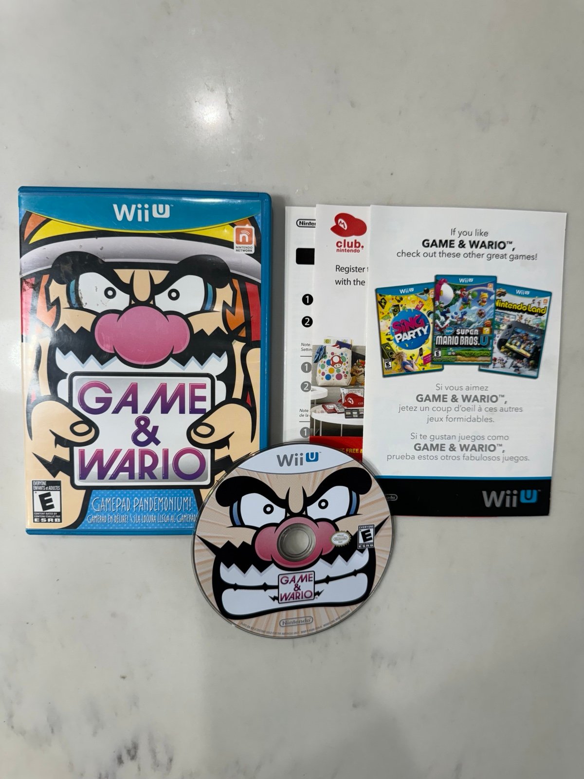 Game & Wario Mint Conditions for Nintendo Wii U Tested & SHIPS SAME DAY!!!!