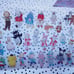 Sanrio characters rare strawberrynews puroland Harmonyland stickers collection
