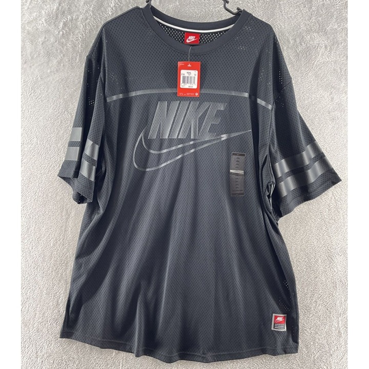 Nike Knows Mesh T Shirt Jersey Mens 3XL Black Mesh Short Sleeve